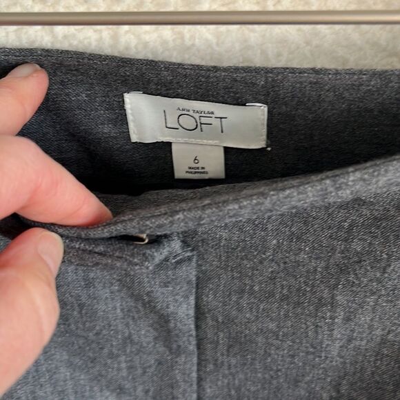Loft Skirt Womens Size 6 Grey Wool Pencil‎ - Picture 5 of 7